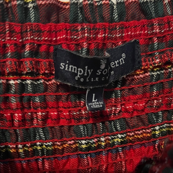 Simply southern Plaid Red and Green mini Dress for Christmas - Picture 3 of 6